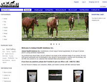 Tablet Screenshot of animalhealthsolutionsinc.com